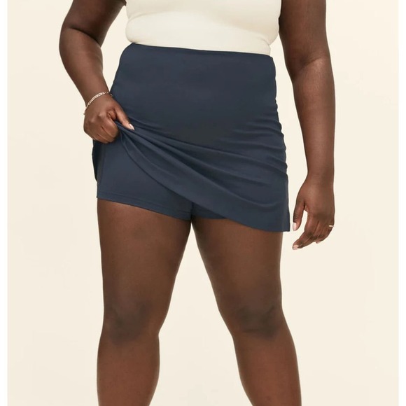 Girlfriend Collective Midnight Sport High Rise Compression Skort sz 5X - Picture 1 of 5
